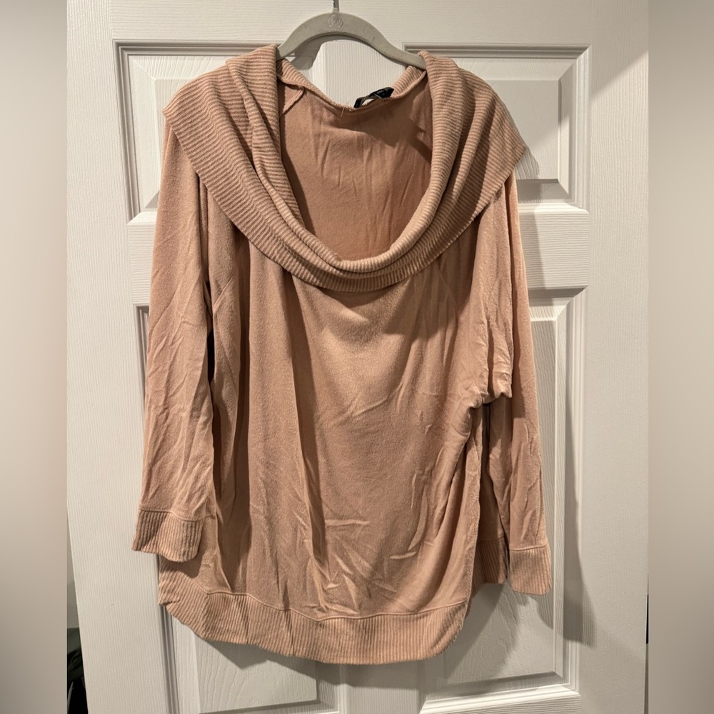 Women's Cowl Neck Sweater - pink